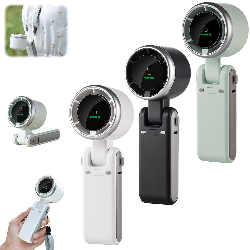 Hanging Neck Outdoor | 180° Folding Desktop Mini Fan | Hand-held Powerful Turbo Airflow