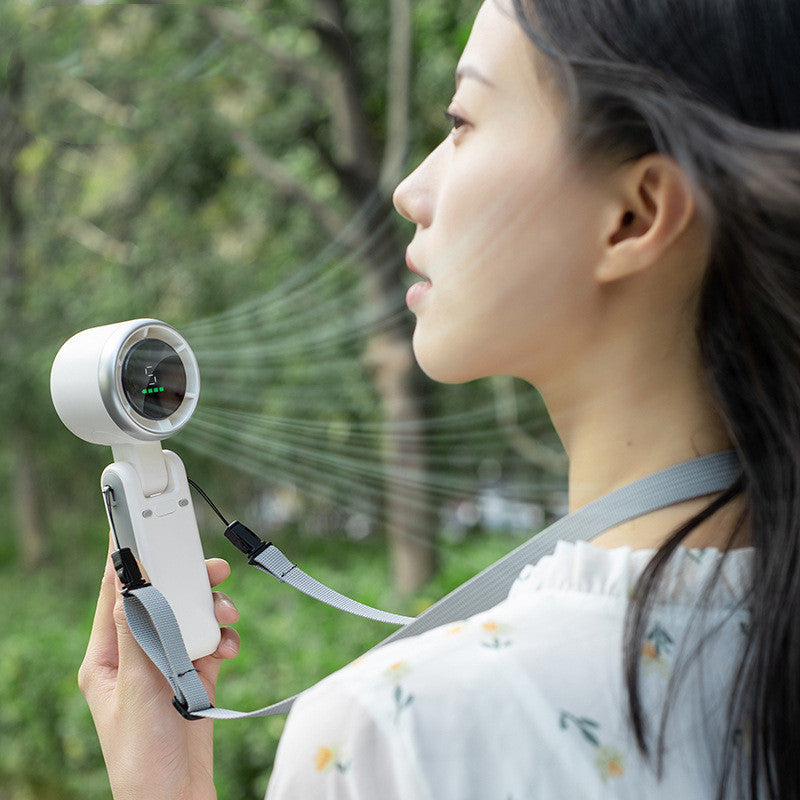 Hanging Neck Outdoor | 180° Folding Desktop Mini Fan | Hand-held Powerful Turbo Airflow